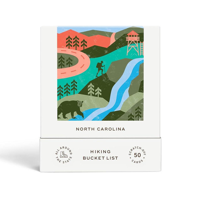 Reach International Outfitters North Carolina Hiking Adventure Bucket List: 50 Scratch-Off Cards for Hiking North Carolina - Perfect Travel Gift