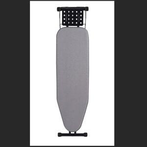 Deluxe Ironing Board with Heat Resistant Cover and Thicken Felt Pad, Heavy Sturdy Legs,Full Size Hanger Iron Board,Foldable (L-Grey)