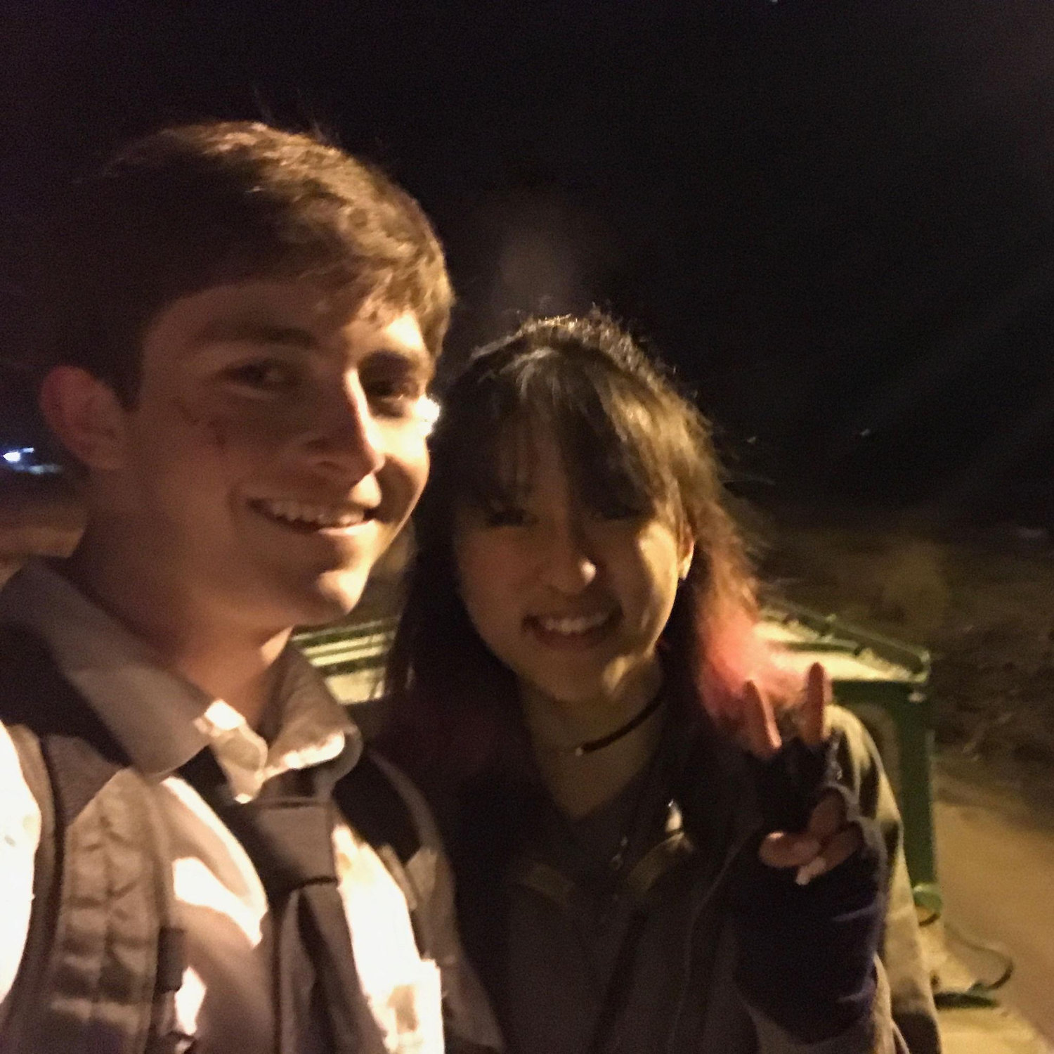 10/28/2017 - The infamous box car night. The night we consider our anniversary