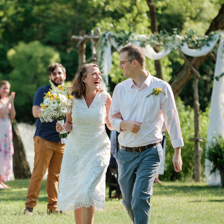 Moments after "I do"