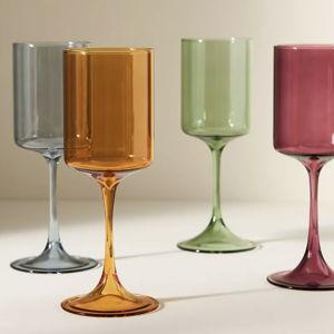 Morgan Wine Glasses, Set of 4 (Earth Tones)