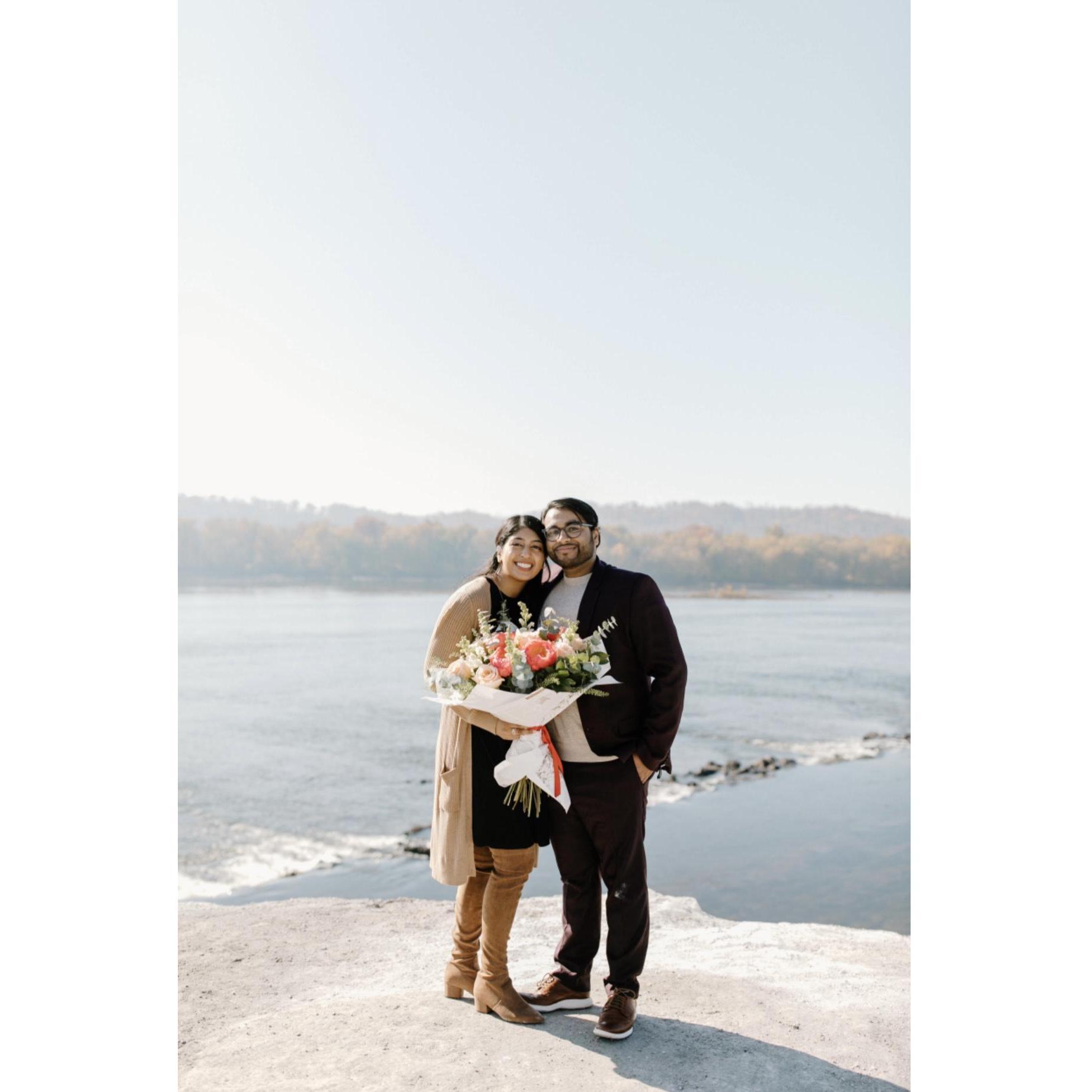White Cliffs of Conoy- where he asked, and she said "it's about time!"