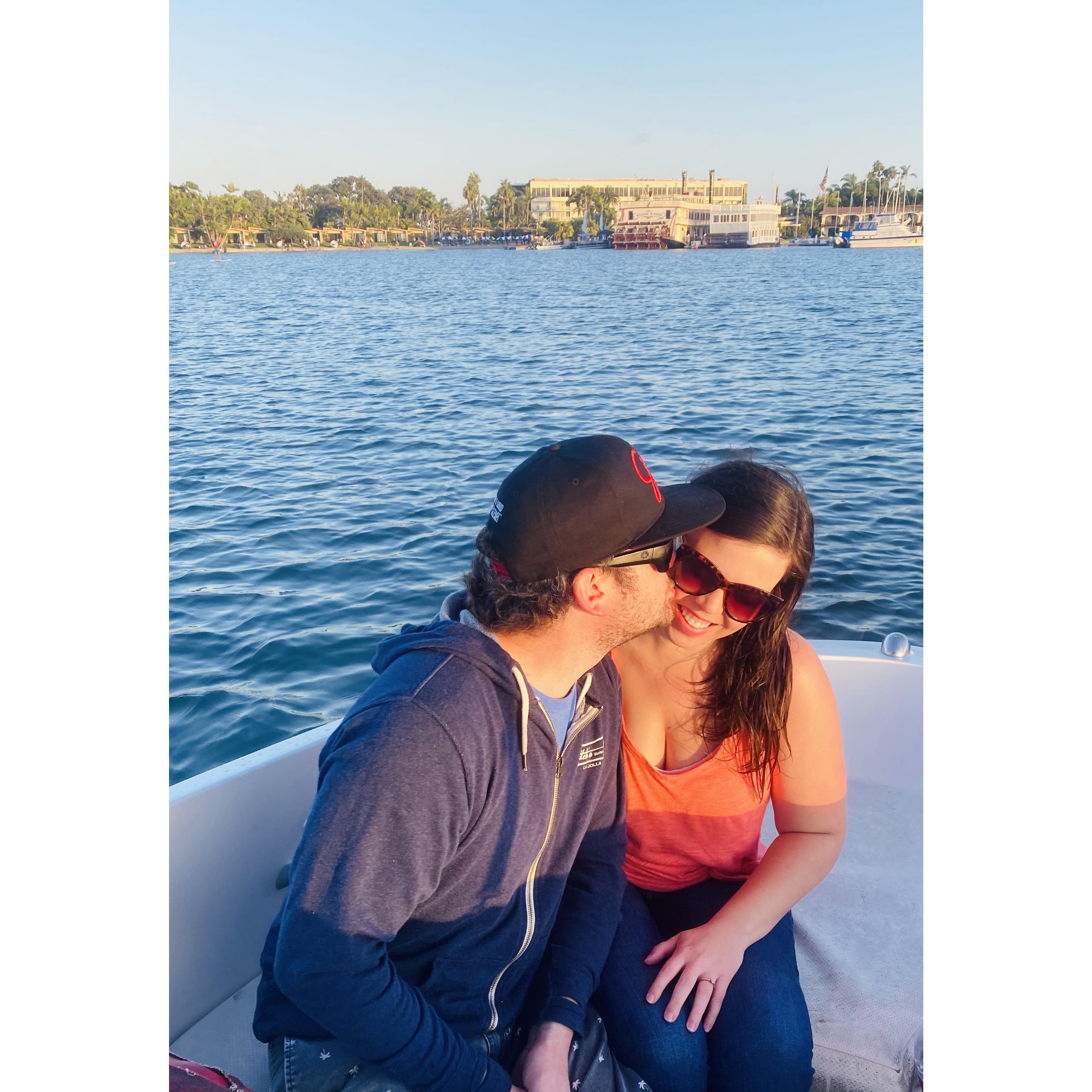 August 2020 - Sunset boat ride - Mission Bay CA