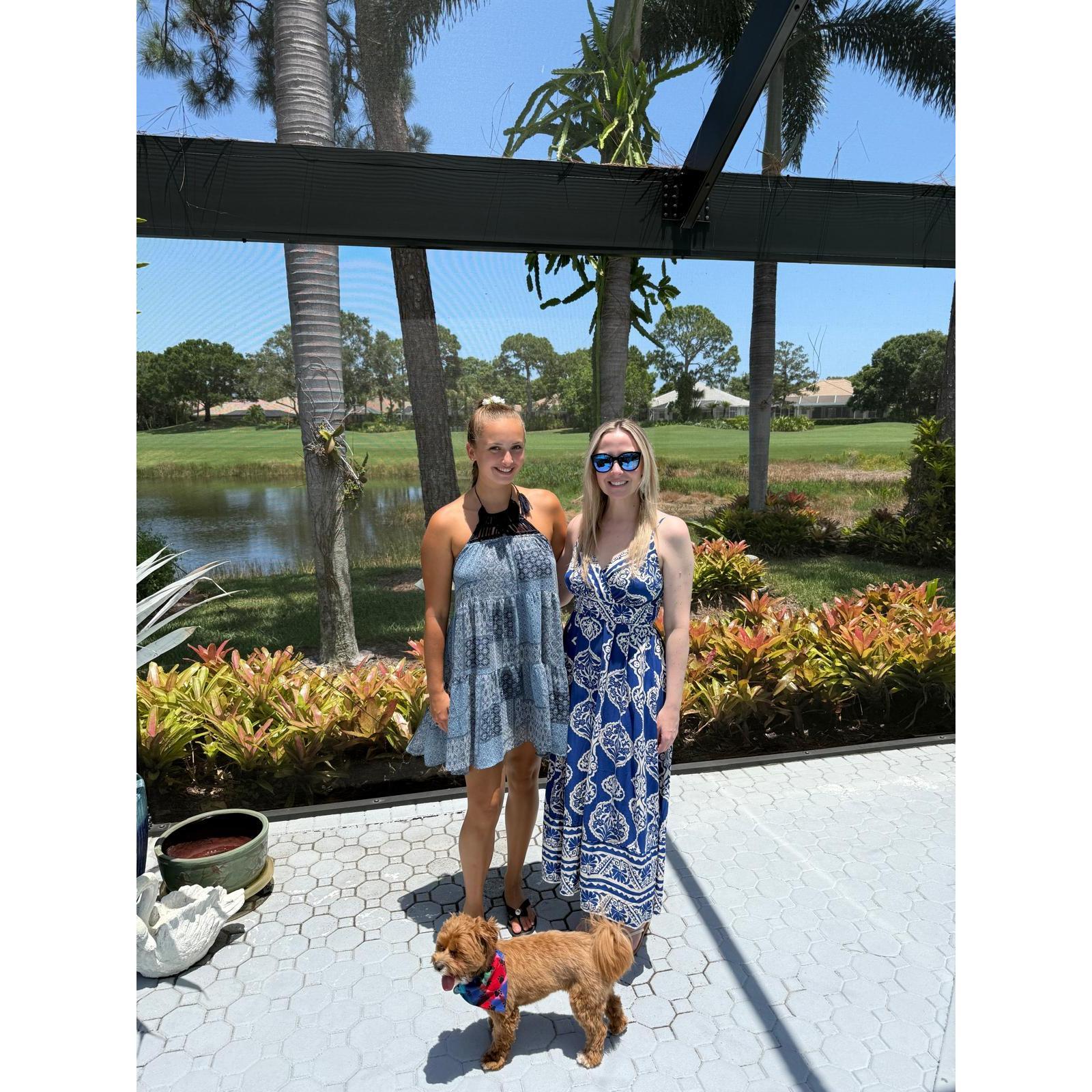 Rubie and Aunt Ali - memorial day 2025