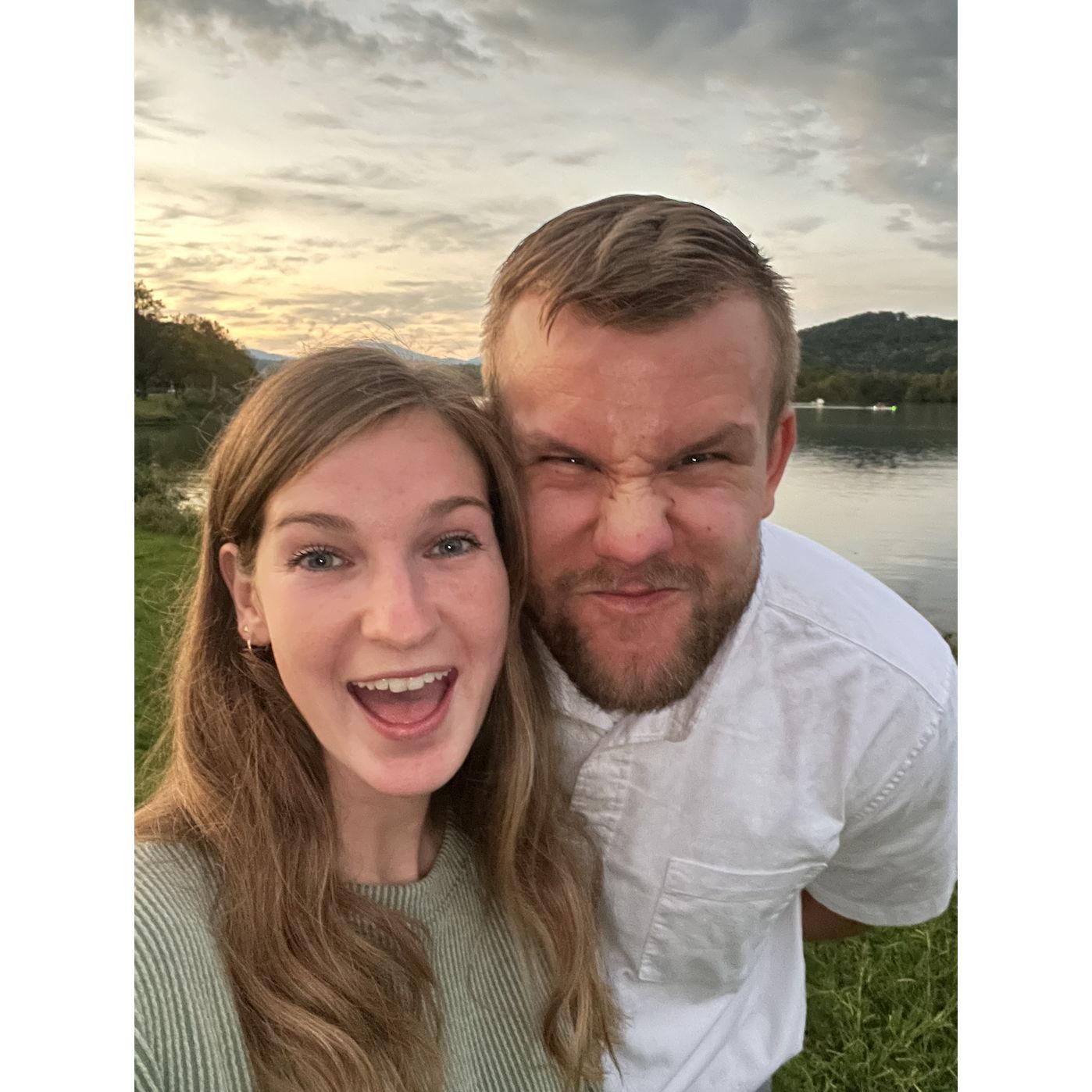 Our first silly picture together!