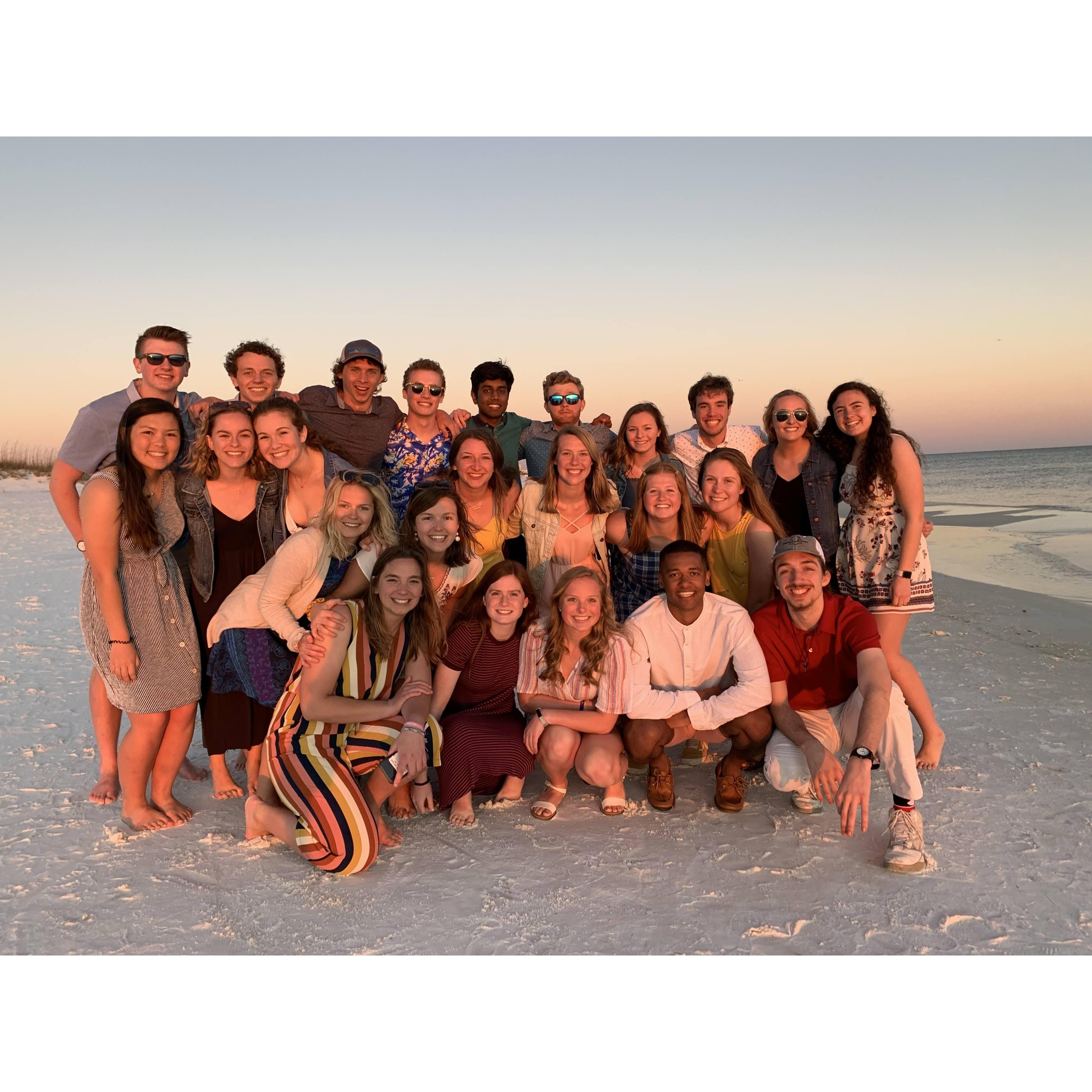 spring break 2020 right before the pandemic began! so many sweet friends