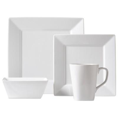 Square Rim 16pc Dinnerware Set White - Threshold™