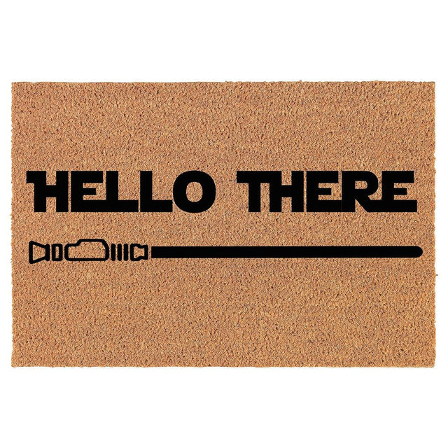 Welcome Doormat Coco Coir Door Mat Hello There (24" x 16")