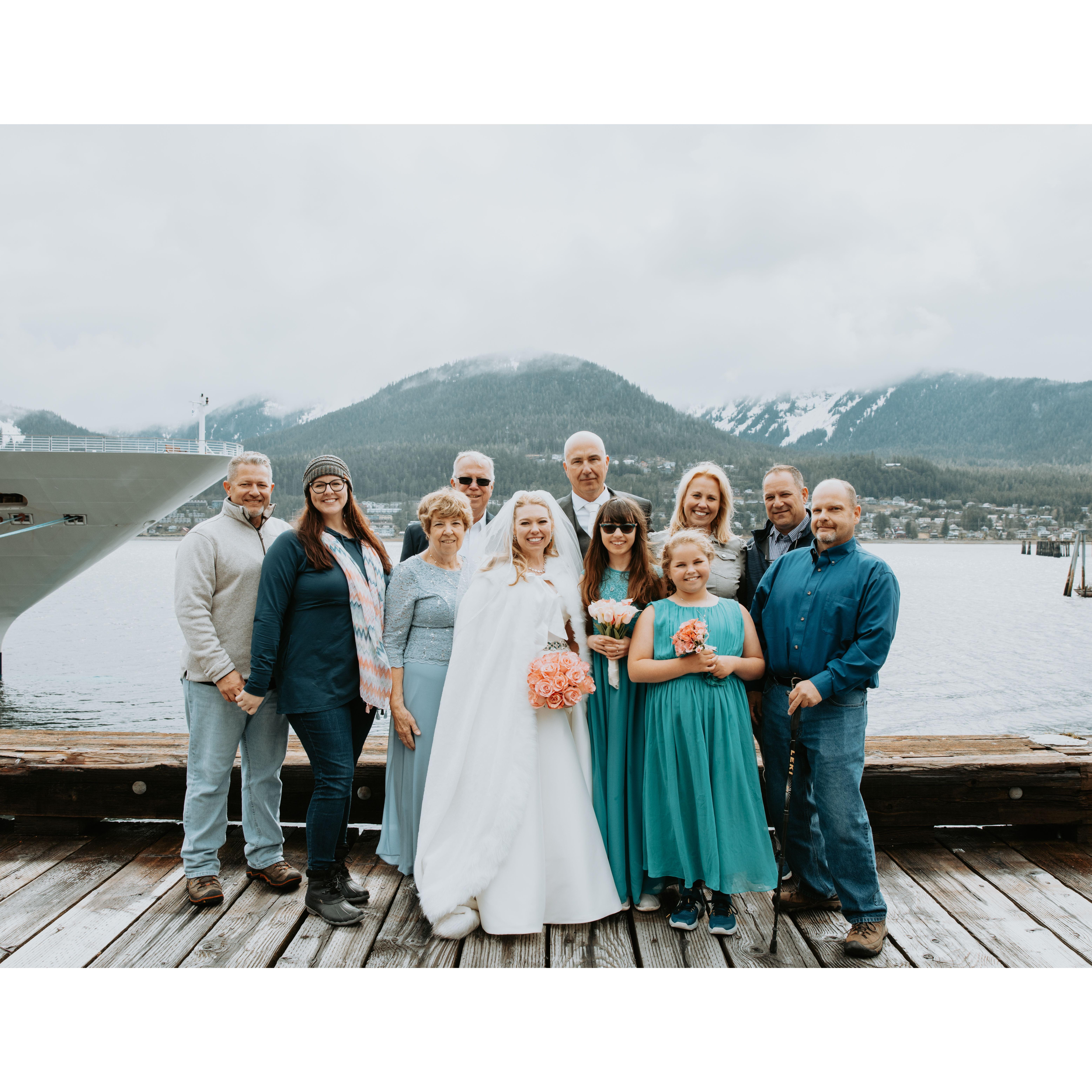 Thank you to everyone who made the trip to Alaska to celebrate our "I Do's"