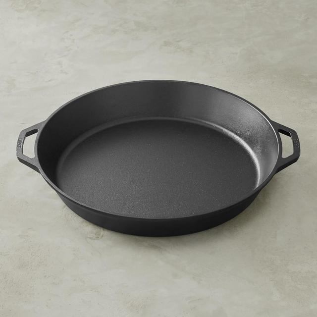 Lodge Seasoned Cast Iron Double Handled Skillet, 17"
