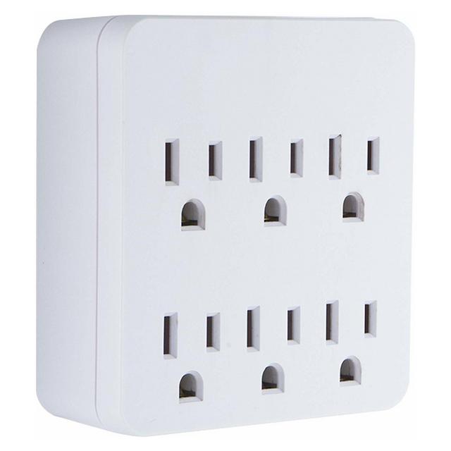 GE 6-Outlet Surge Protector Charging Station
