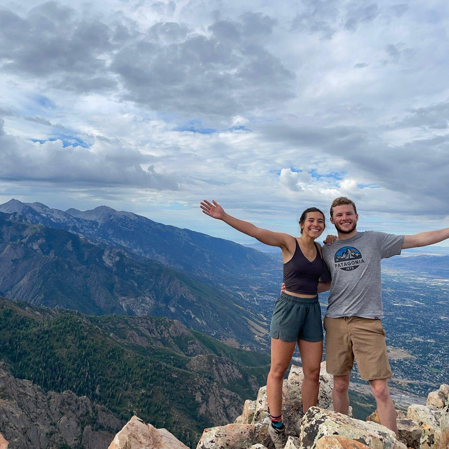 Mt Olympus in SLC. We were breathing SO HARD