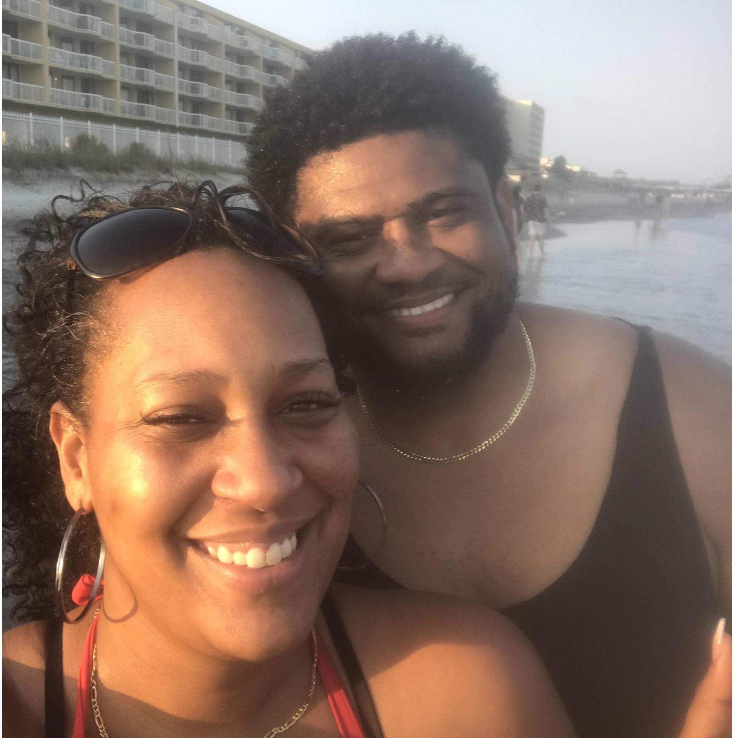 Enjoying the beach in Charleston, SC