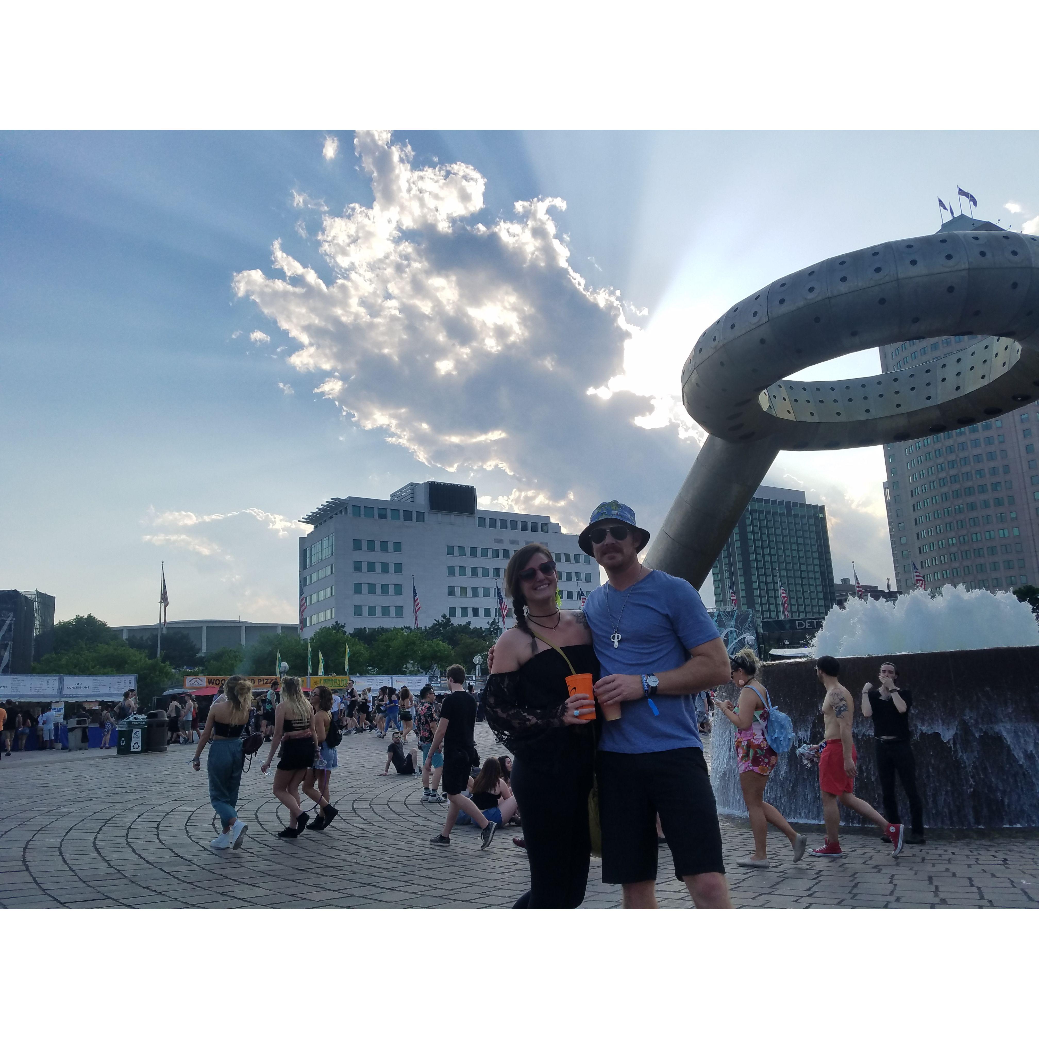 Detroit Music Festival - right before Will realized he was in love. - May 2018