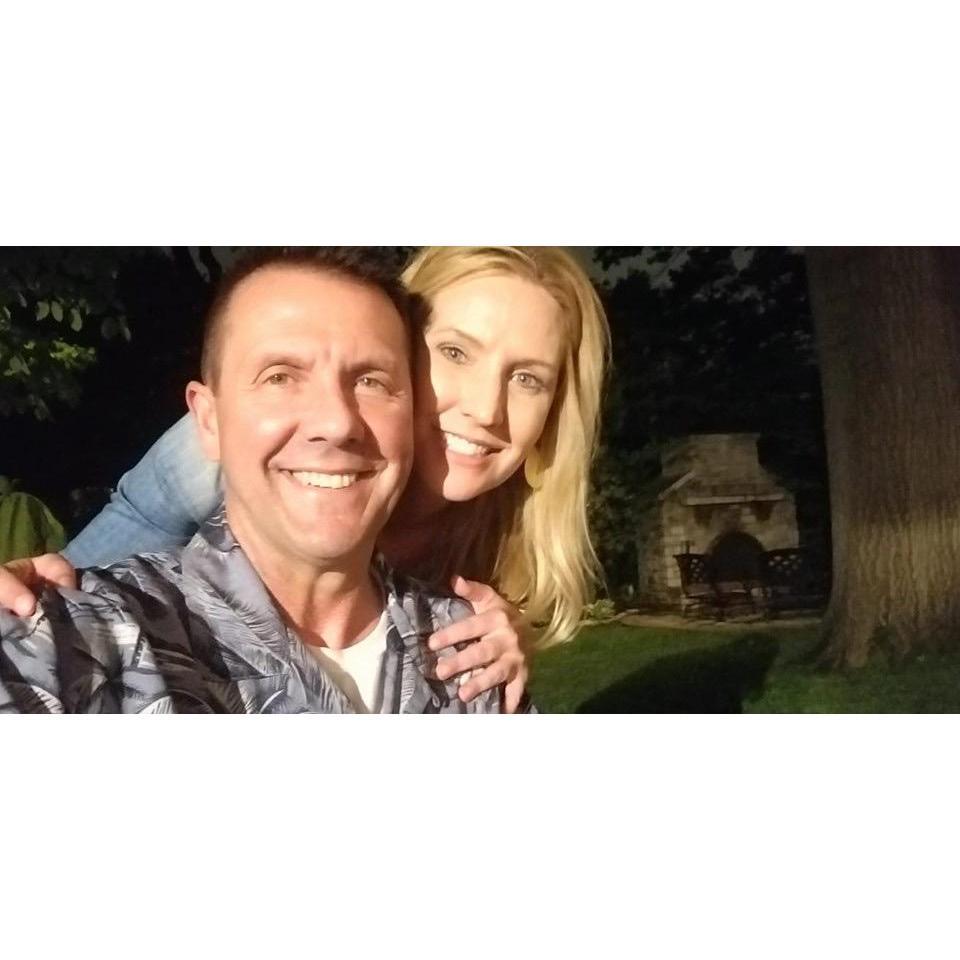 A fun evening in the backyard. We love our home...