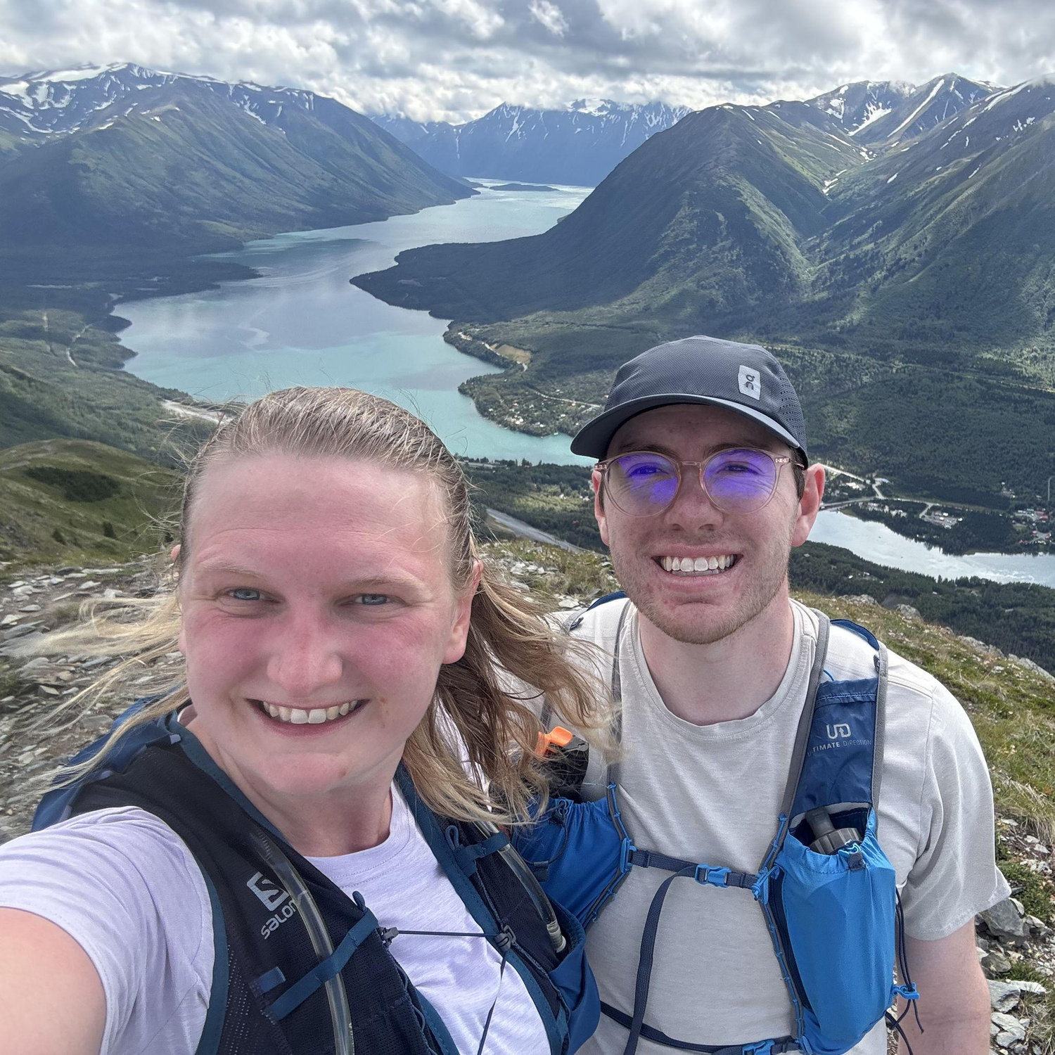 Hiking in Cooper Landing with views of Kenai Lake