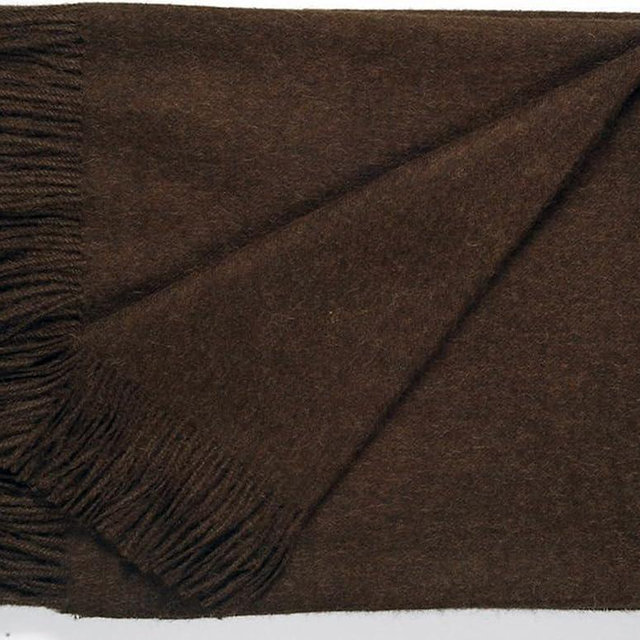 100% Baby Alpaca Throw Blanket, Our Solid Color Throw/Afghan