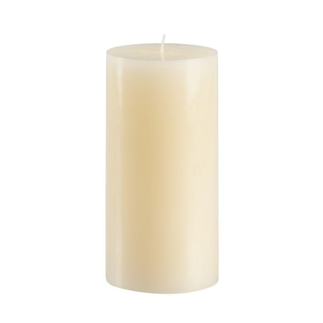 Unscented Pillar Candles, Ivory - 3 x 6