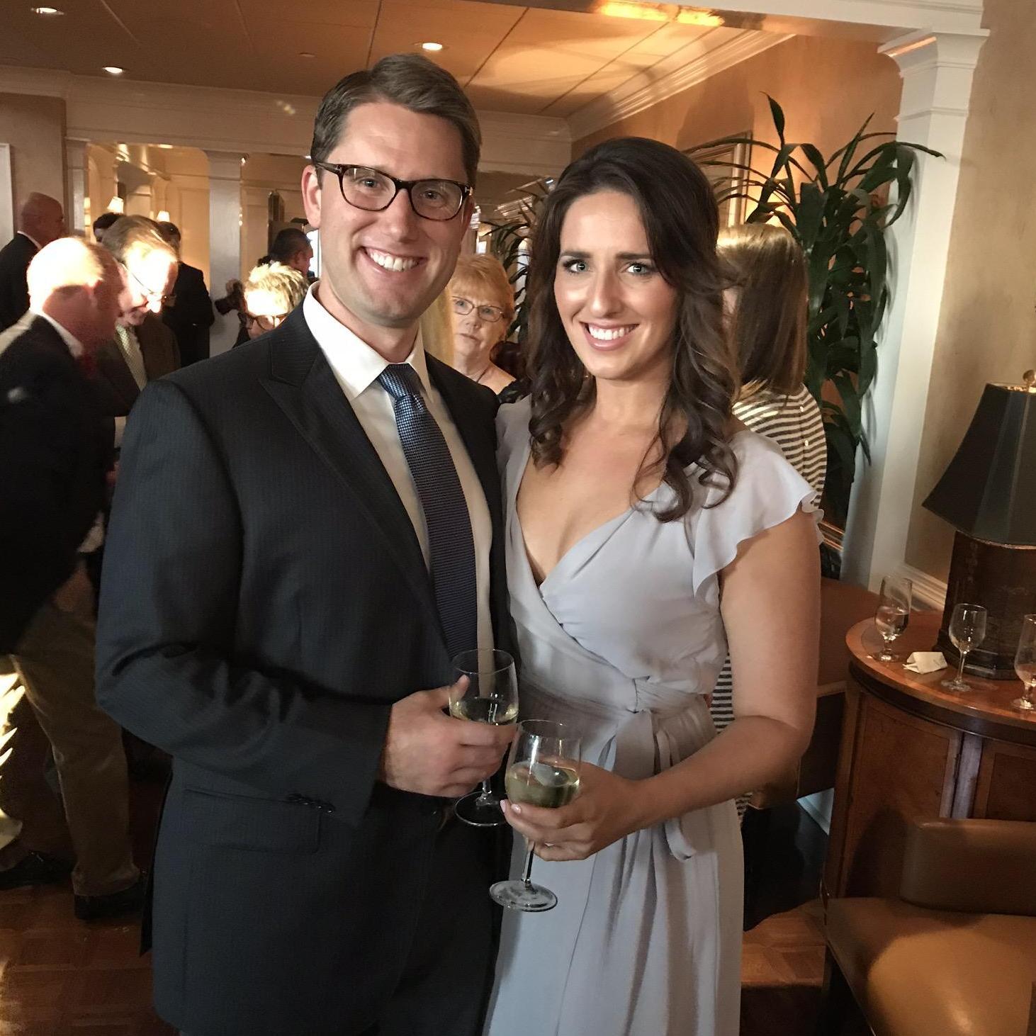 Celebrating at our good friend's wedding, Carey and Che!