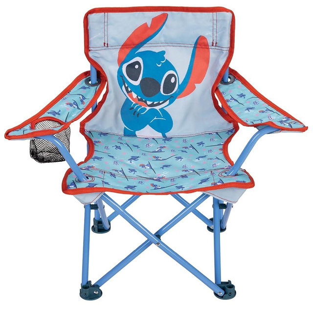 Lilo & Stitch Children's Chair Foldable Camp Chairs for Kids - Fold and Go Chair for Park, Sports or Patio Includes Carry Bag, by JAKKS Pacific Toddlers 24M+