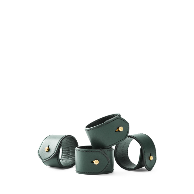 Wyatt Napkin Rings In Saddle