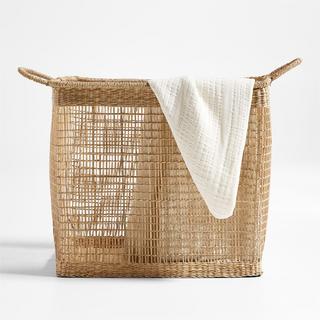 Rybak Rectangular Decorative Blanket Basket