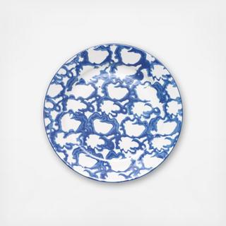 Spongeware Smoke Ring Salad Plate, Set of 4