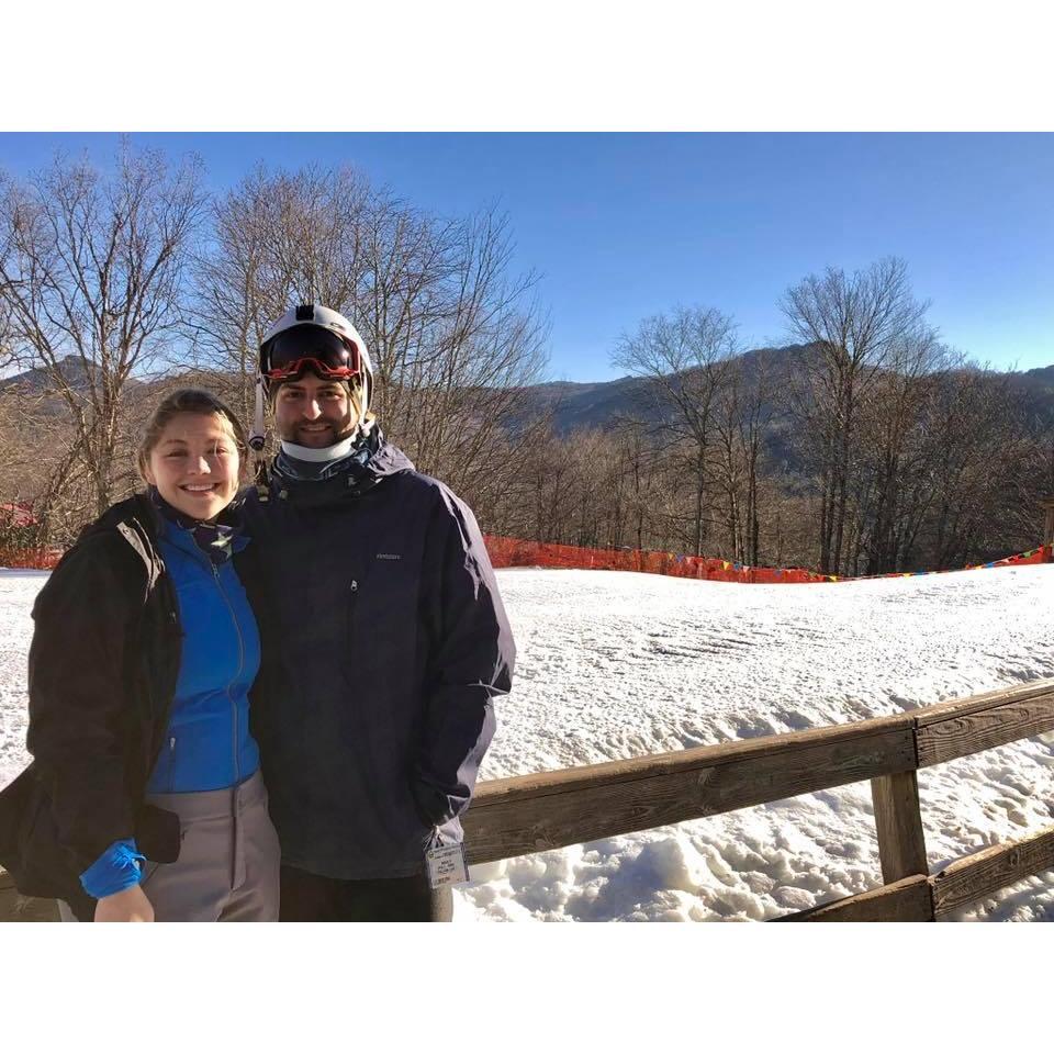 Skiing and Snowboarding at Sugar Mountain in North Carolina, February 2018