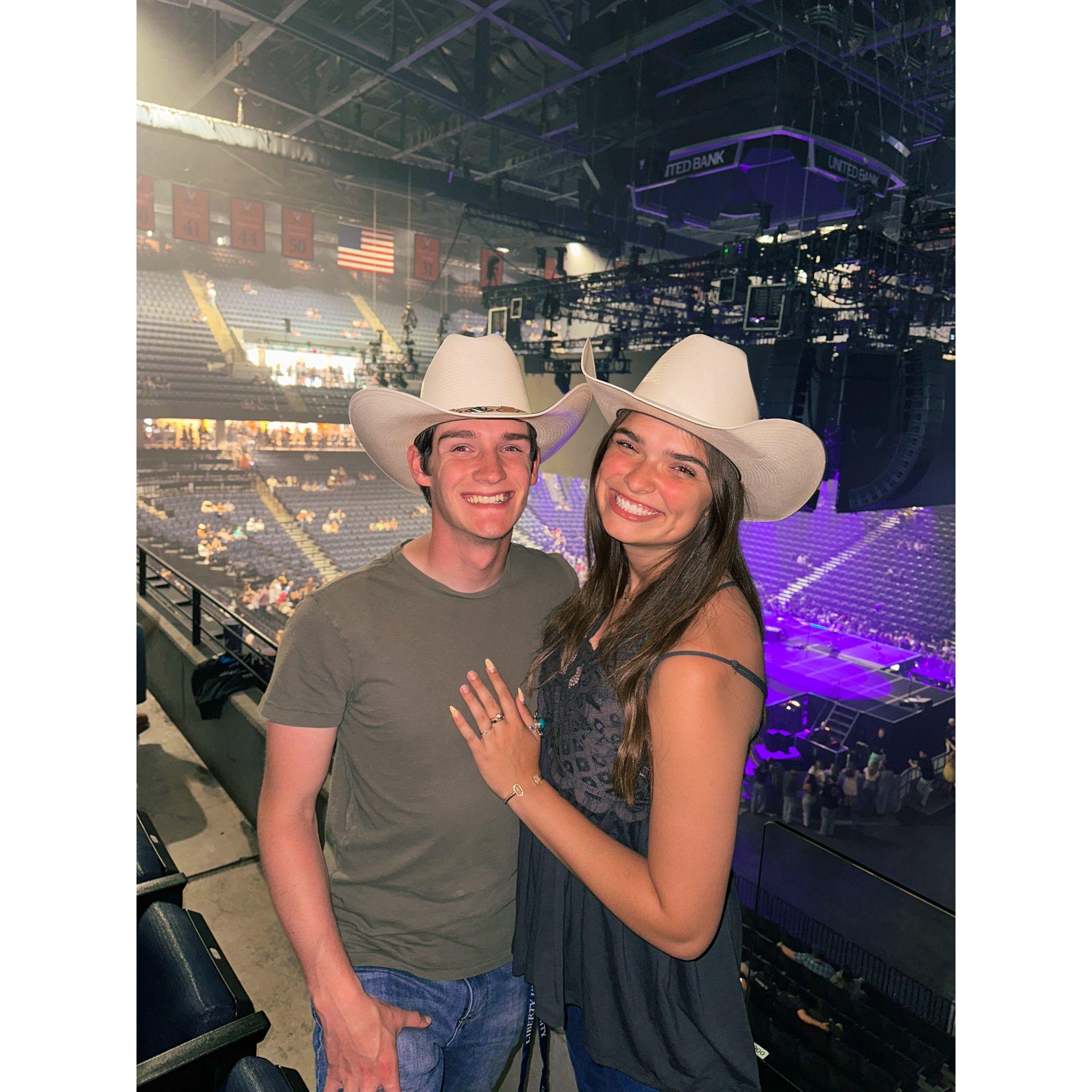 At the Zach Bryan concert