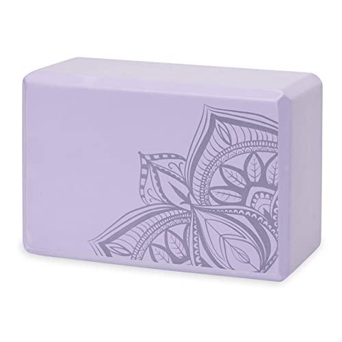 Gaiam Yoga Block - Supportive Latex-Free EVA Foam Soft Non-Slip Surface for Yoga, Pilates, Meditation