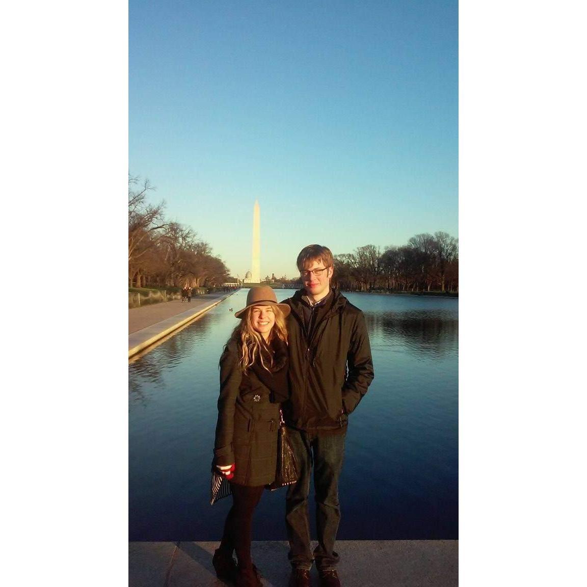 2016: Our first trip together in DC