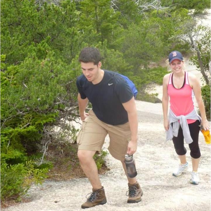 The first hiking trip we took together in Franconia, New Hampshire.