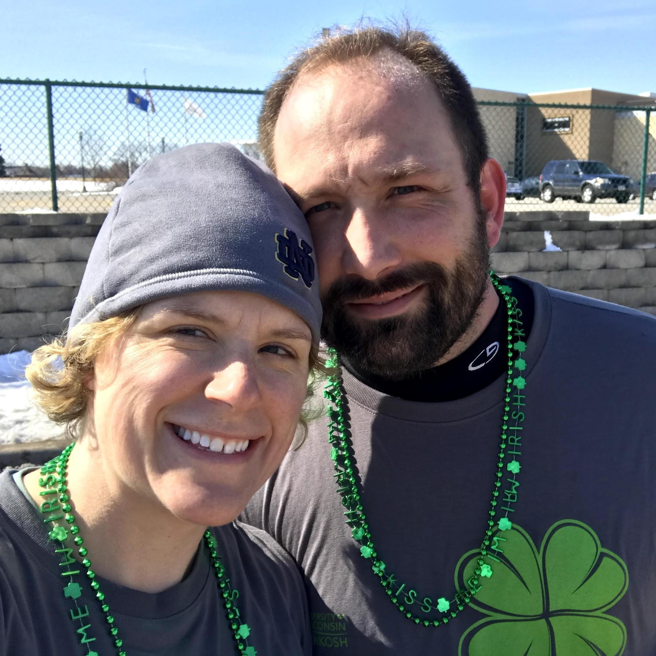 Our first 5k together. Go Lucky Charms!