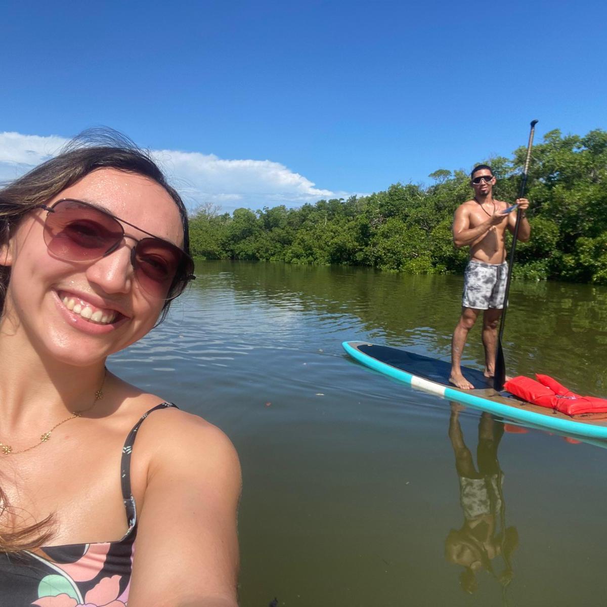 Su primer paseo en paddle board