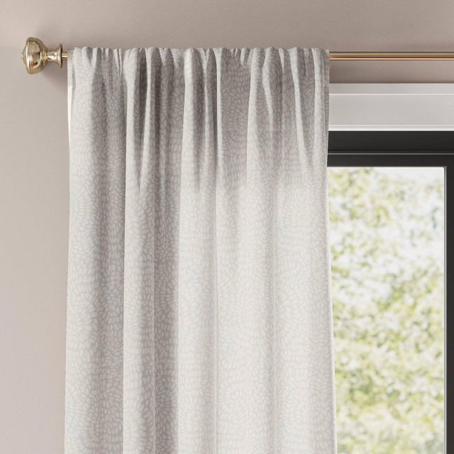 63"x54" Printed Farrah Light Filtering Curtain Panel Neutral - Threshold™