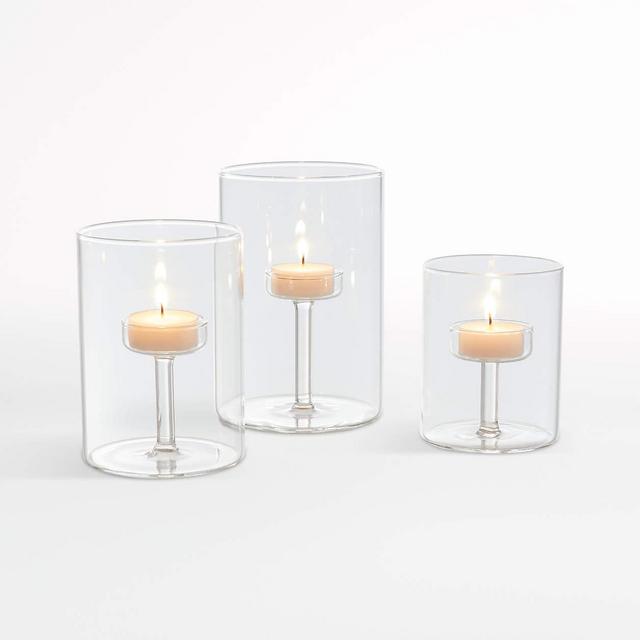Elsa Glass Tealight Candle Holders