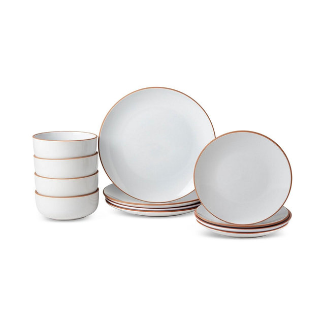 INFUSE 12 Pc. Stoneware Dinnerware Set, Service for 4