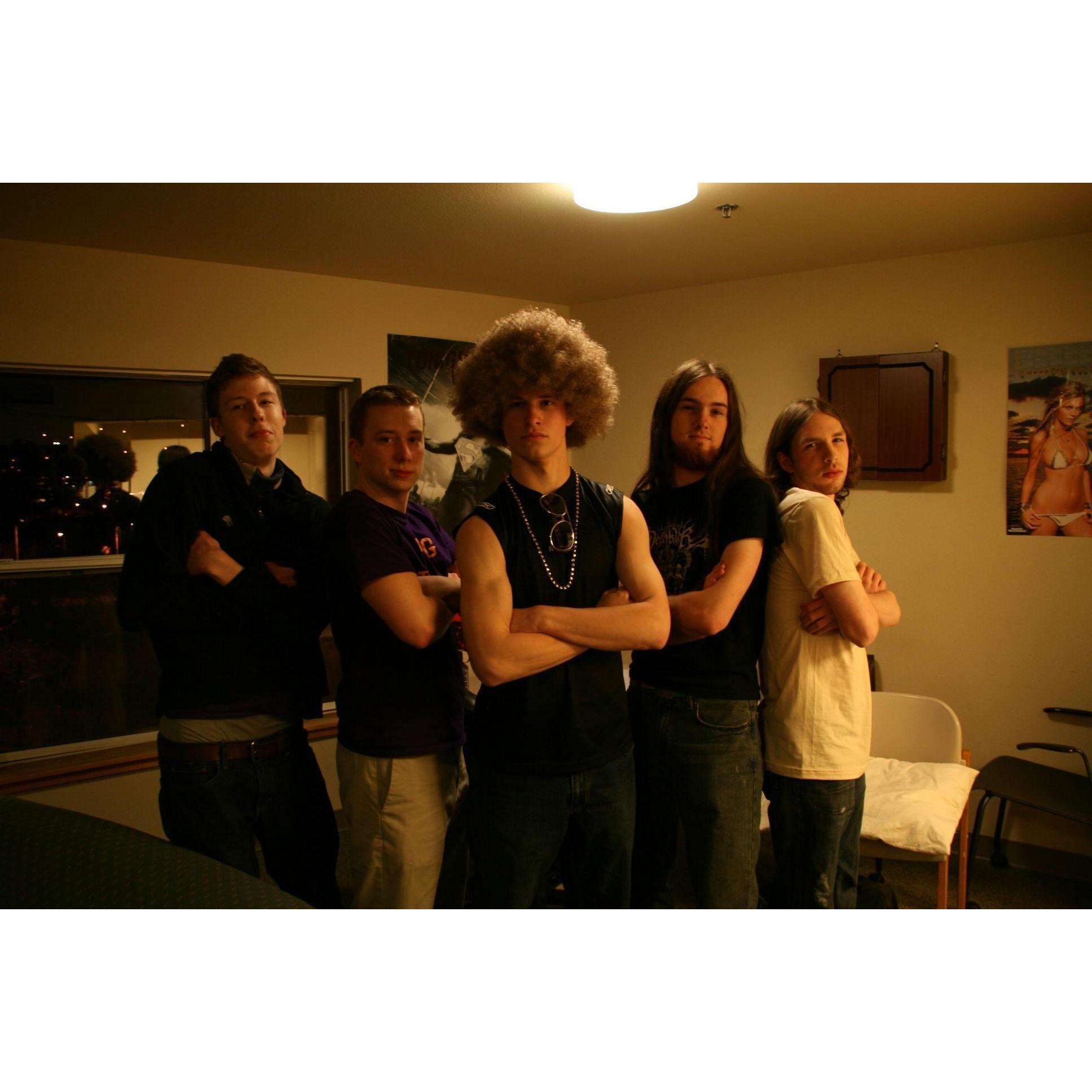 Adam, Willy, Galen, and friends in college