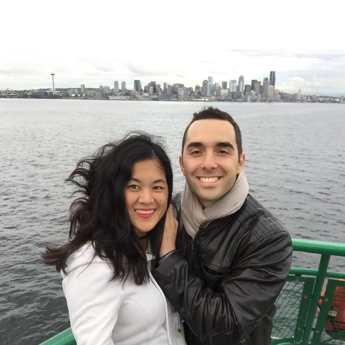 During our first trip together, to Seattle, just a month after we met!