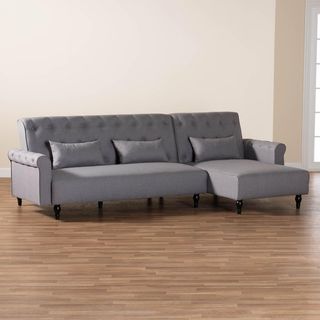 Chesterfield Retro-Modern Upholstered Convertible Sleeper Sofa