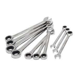 Metric Ratcheting Combination Wrench Set (10-Piece)