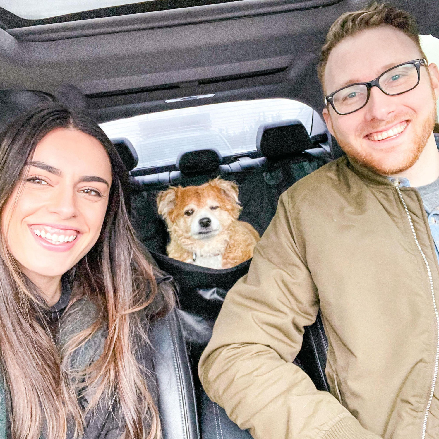 February 2021: Road trip, Bella hadn't had her Starbucks yet