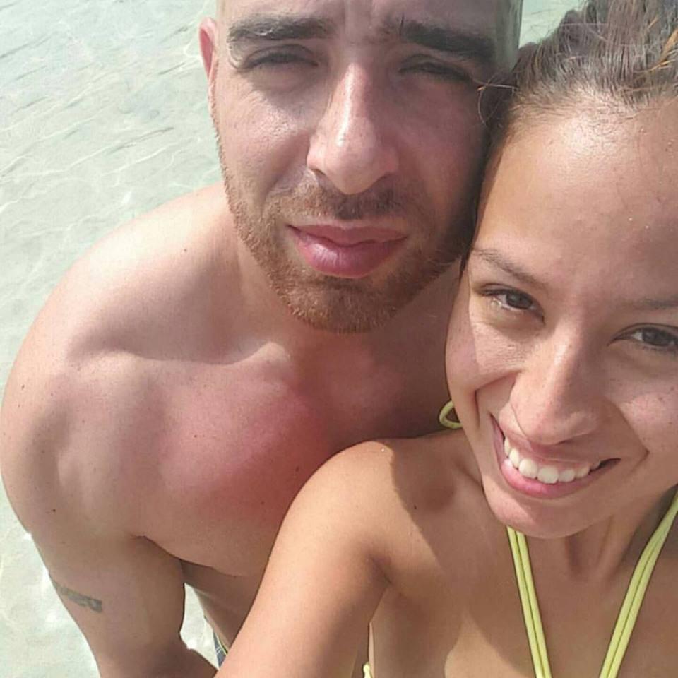 At a beach in Ibiza the day he proposed <3