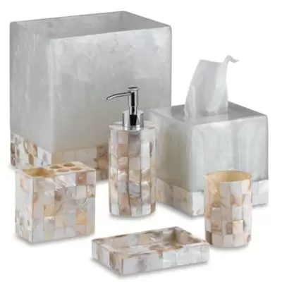 Capiz Bathroom Accessory Collection