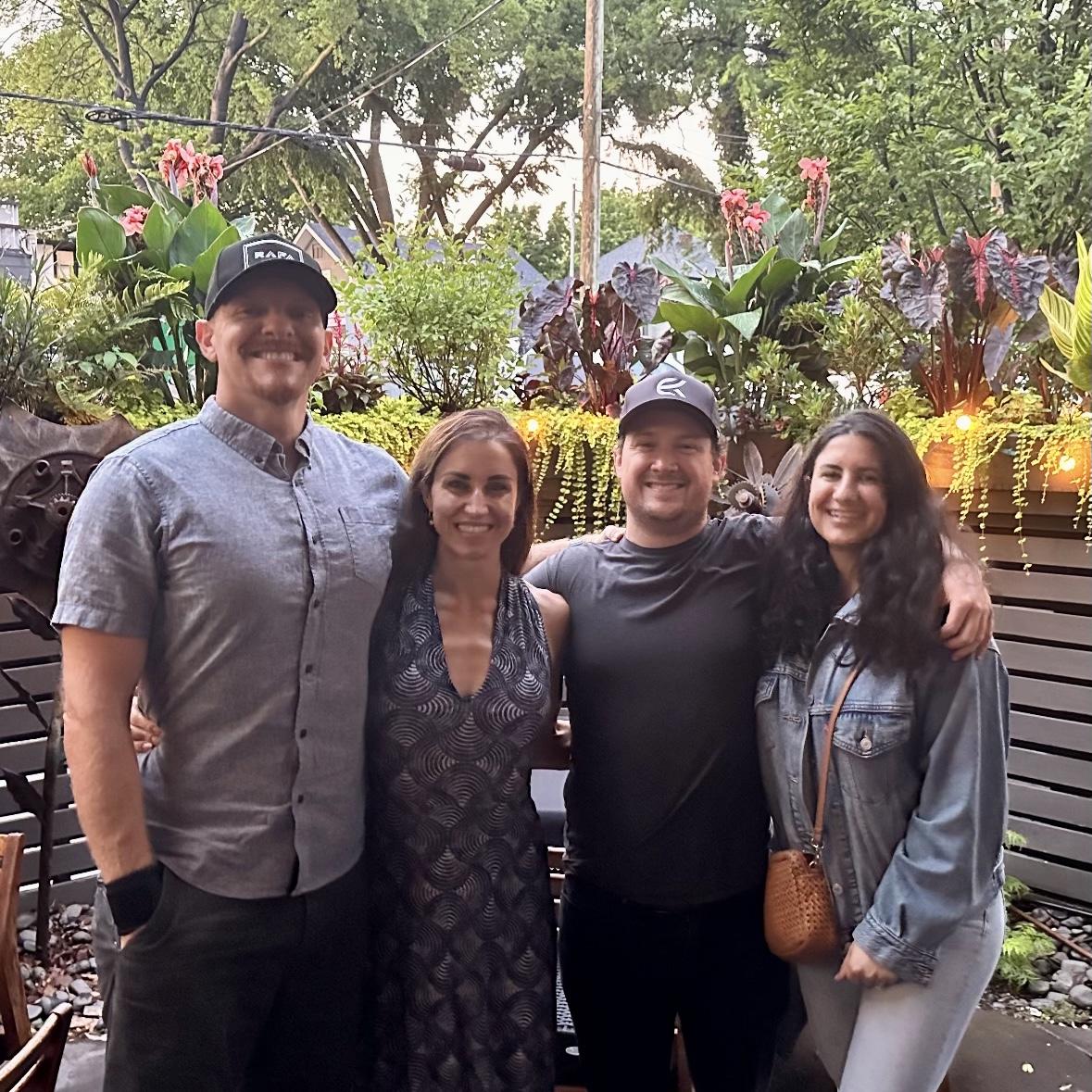 Dinner in Nashville with our dear friends Shannon and Rafa. May 2024