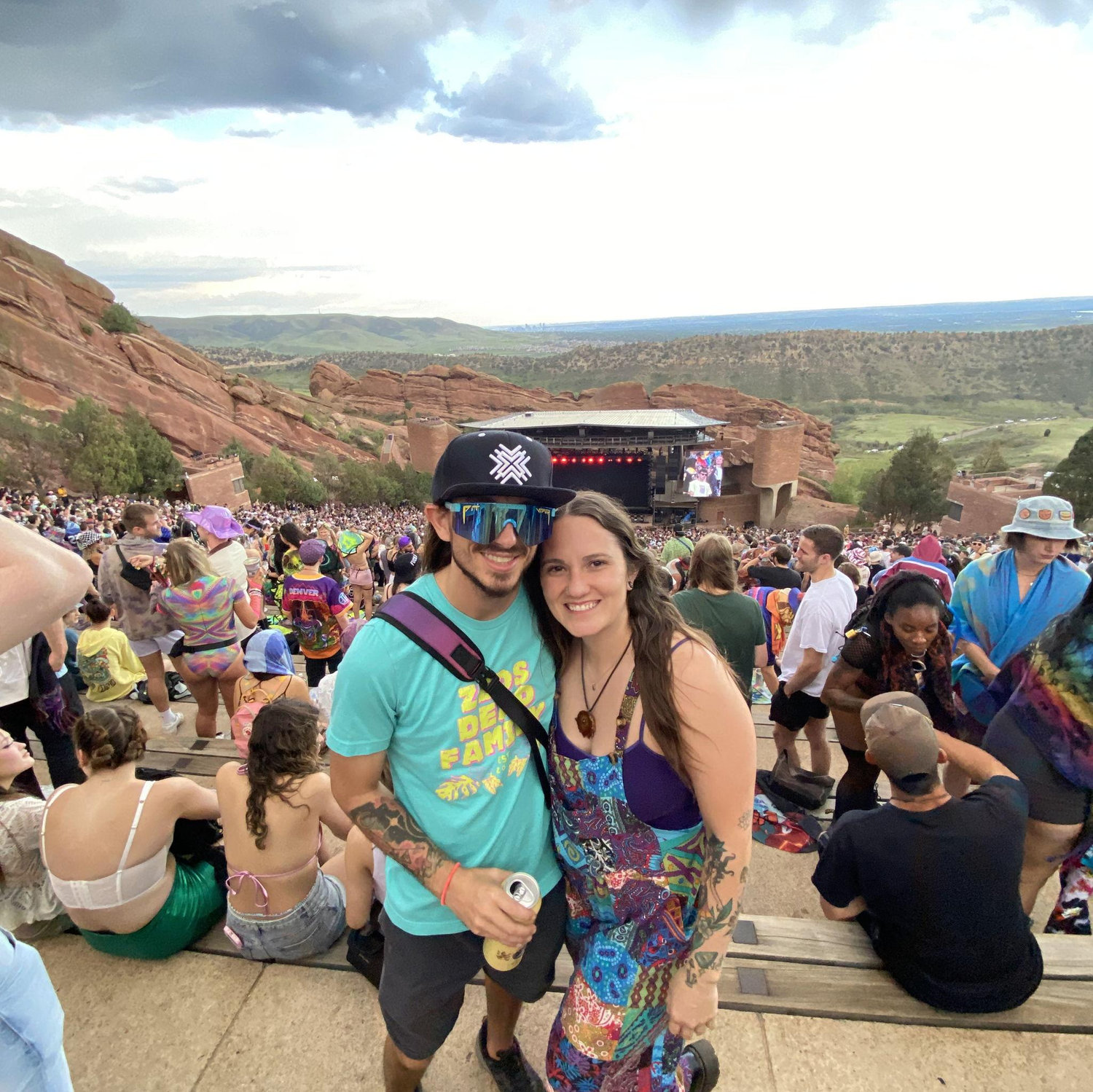 Our Third DeadRocks together and first Red Rocks show as Colorado Residents.