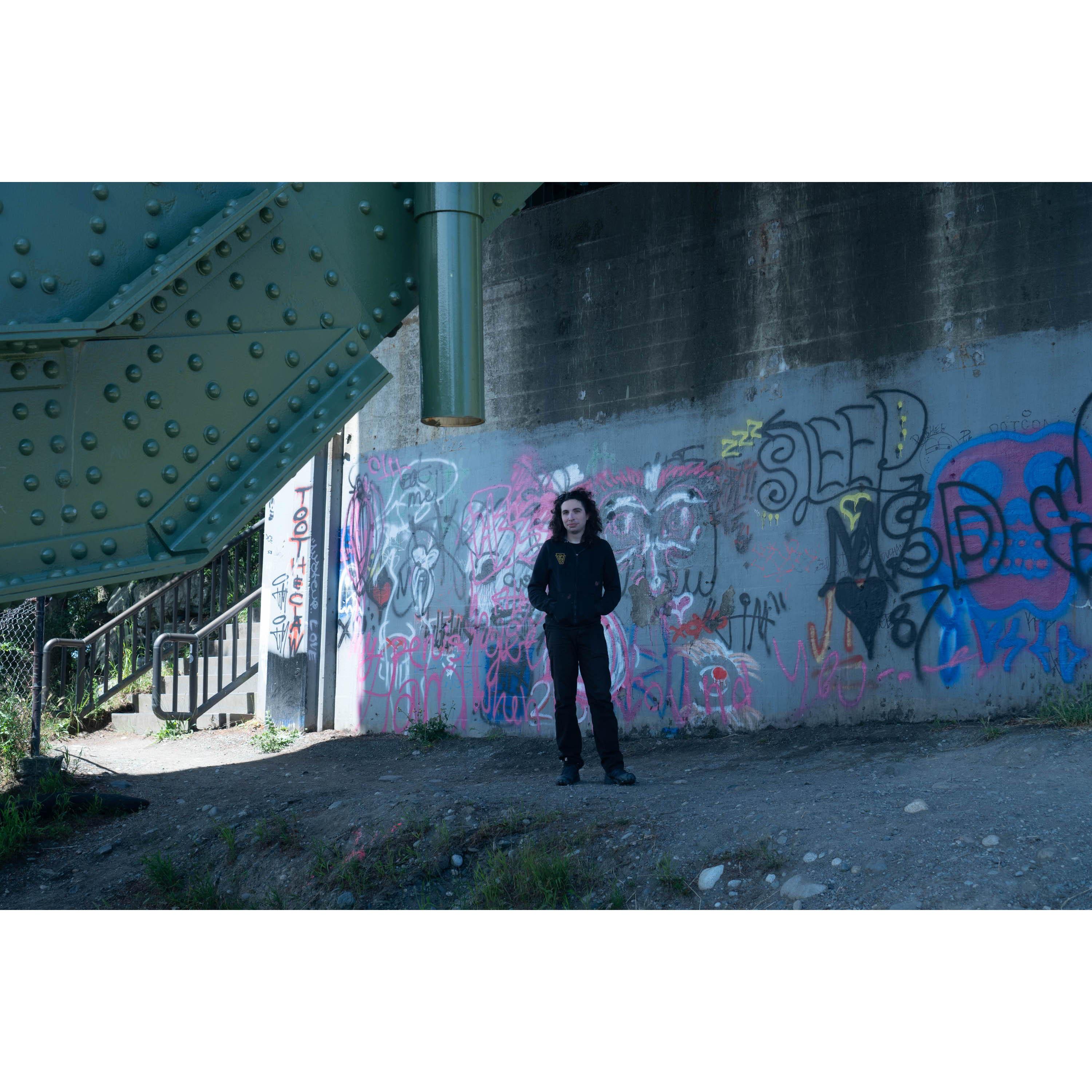 Yara under Deception Pass Bridge on north Whidbey Island