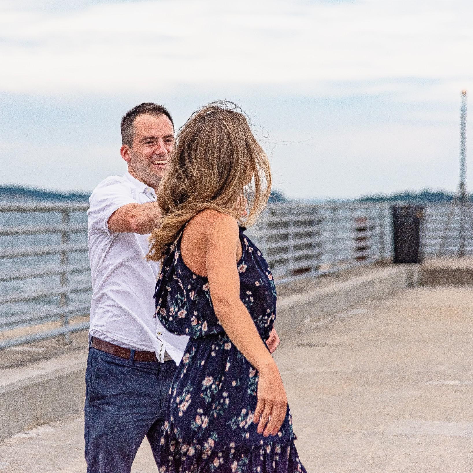 Our professional photo shoot at Nut Island, the site of our engagement.