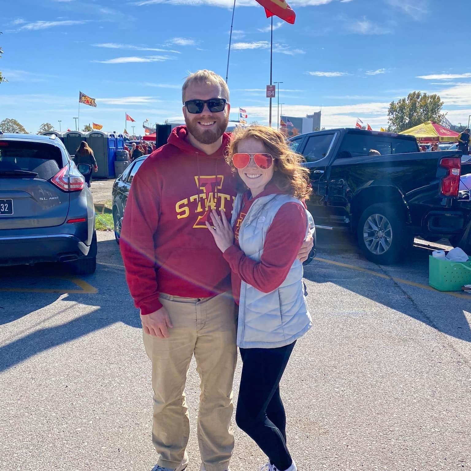 Of course, Courtney's family turned Lane into an ISU fan!