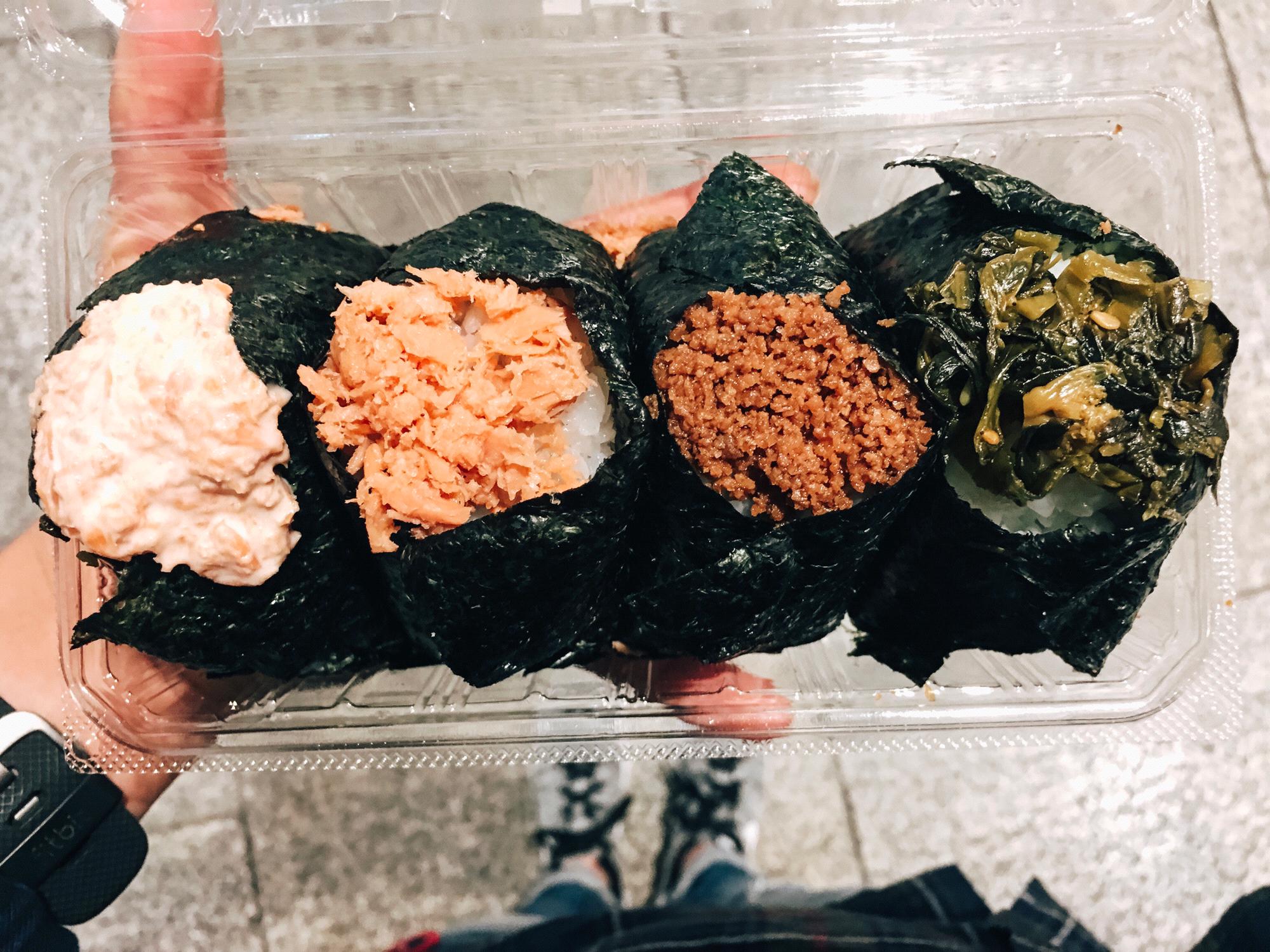 The Osaka station had the best riceballs....We stayed in the city 3 days and got these riceballs 3 times